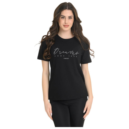 Target Γυναικεία κοντομάνικη μπλούζα Single Jersey ''Dreams'' T-Shirt